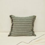 Green Fringe Cushion