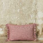 Red Fringe Lumbar Cushion