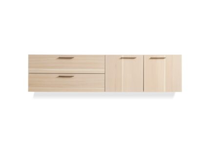 Shale 2 Door / 2 Drawer Wall-Mounted Cabinet