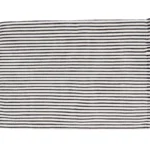 White and Black Striped Canvas Placemat (Set of 2)