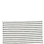 White and Black Multi Striped Canvas Placemat (Set of 2)